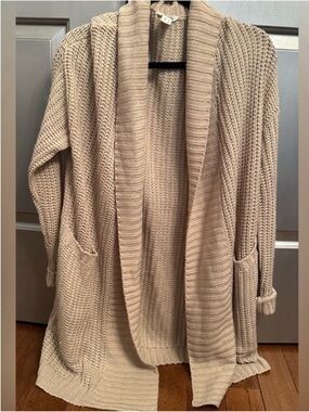 Long knit cardigan